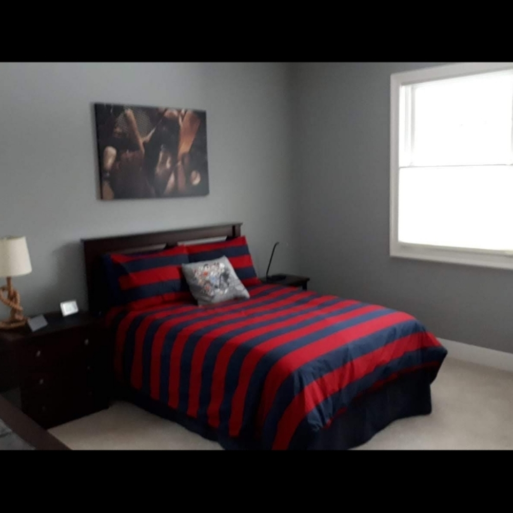 Pottery Barn Teen Rugby Stripe Duvet Cover and Shams Cover Full/ Queen